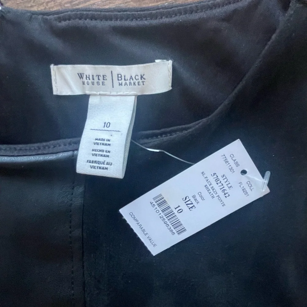 NWT ‼️ White House Black Market Dress ❤️ Ponte Sheath ❤️ Size 10 - Picture 4 of 13